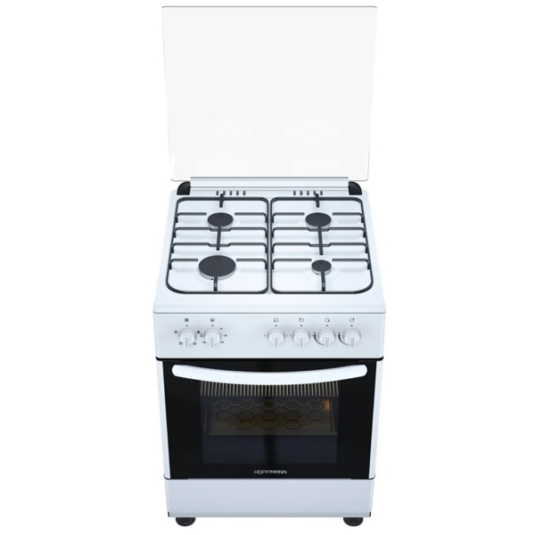 Gas Cooker Hoffmann FF6403GAZW, 4 Gas, White