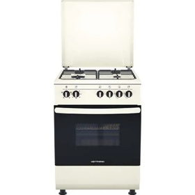 Gas Cooker Hoffmann FF6400GAZD, 4 Gas, Beige