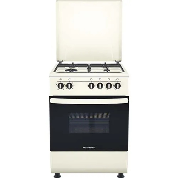 Gas Cooker Hoffmann FF6400GAZD, 4 Gas, Beige