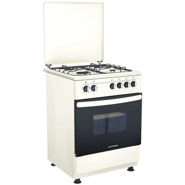 Gas Cooker Hoffmann FF6400GAZD, 4 Gas, Beige