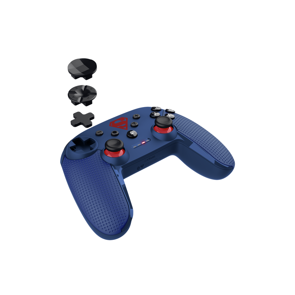 ჯოისტიკი Trust 25744 GXT542SM Muta, For Windows, iOS, Android, Wireless, USB, Bluetooth, Gaming Controller, Blue