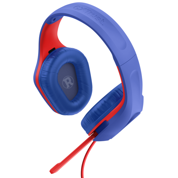 ყურსასმენი Trust 25738 GXT416SM Zirox Superman, Headset, Wired, 3.5mm, Blue