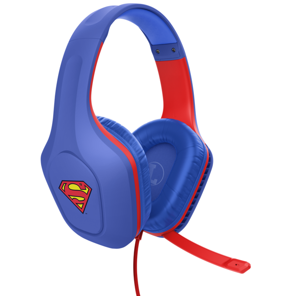 ყურსასმენი Trust 25738 GXT416SM Zirox Superman, Headset, Wired, 3.5mm, Blue