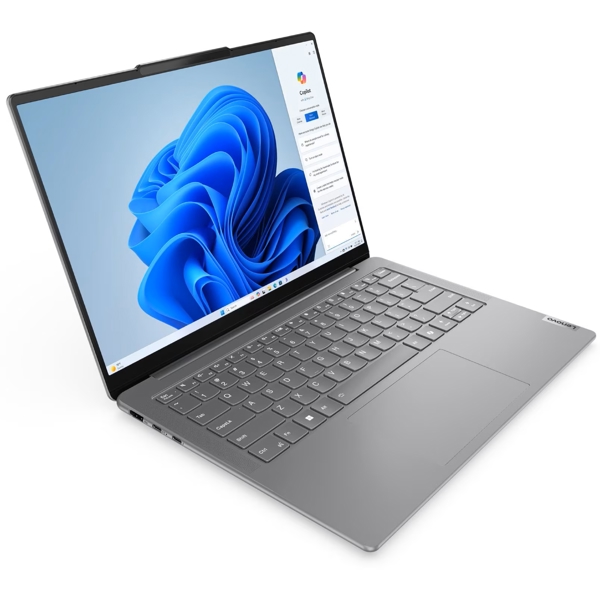 ნოუთბუქი Lenovo 83CV00E9RK Yoga Slim 7 14IMH9, 14", Ultra 7-155H, 16GB, 512GB SSD, Integrated, Luna Grey