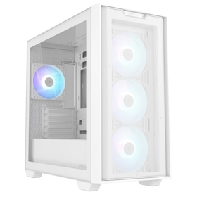 Computer Case Asus 90DC00H3-B19010 A21 Plus, MiniT, Mini ITX, Micro ATX, 2xUSB 3.2, headphone/Microphone, White