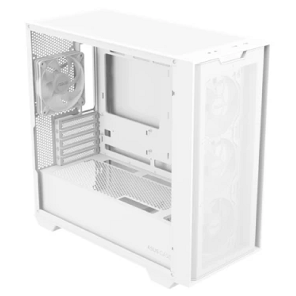 Computer Case Asus 90DC00H3-B19010 A21 Plus, MiniT, Mini ITX, Micro ATX, 2xUSB 3.2, headphone/Microphone, White