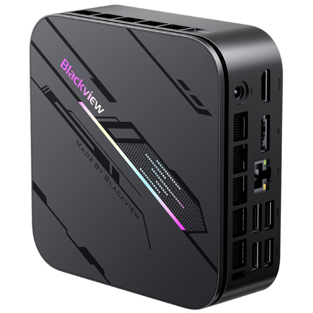 Mini PC Blackview MP100 Pro, i3-1215U, 16GB, 512GB SSD, Integrated, W11P, Black