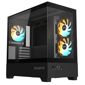 Computer Case Gigabyte C201PI PANORAMIC, MidiT, Mini ITX, ATX, 2xUSB 3.0, Black