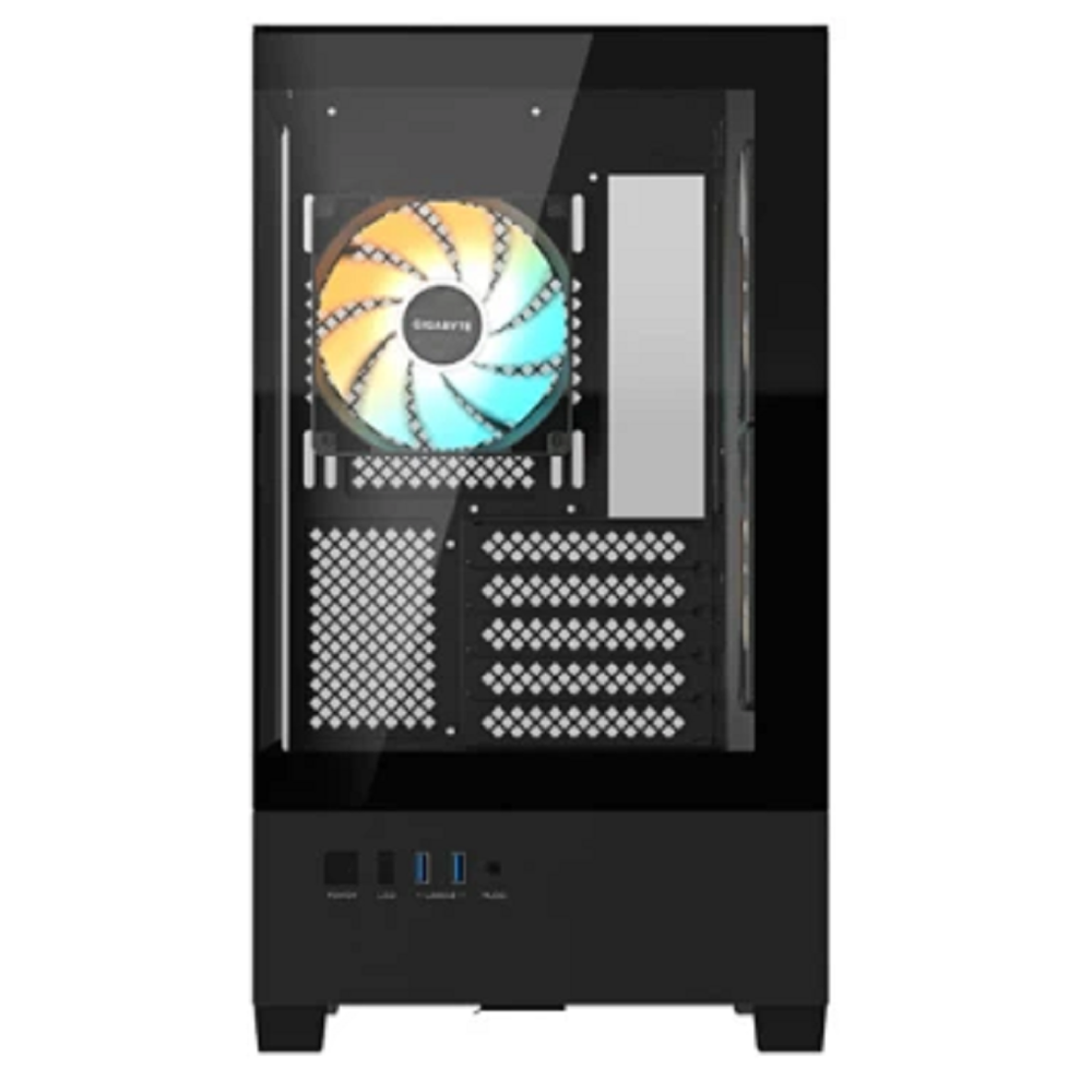 Computer Case Gigabyte C201PI PANORAMIC, MidiT, Mini ITX, ATX, 2xUSB 3.0, Black