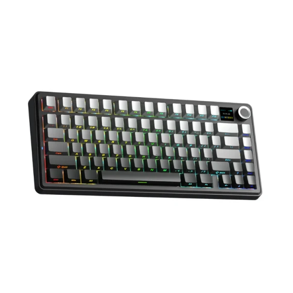 კლავიატურა Aula F75MAX Gasket, Reaper Switch, Wireless, Bluetooth, USB-C, USB, RGB, Mechanical Gaming Keyboard, Gradient Grey