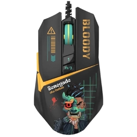 Gaming Mouse A4tech W63 Bloody MAX, Wired, USB, RGB, Renegade Midnight
