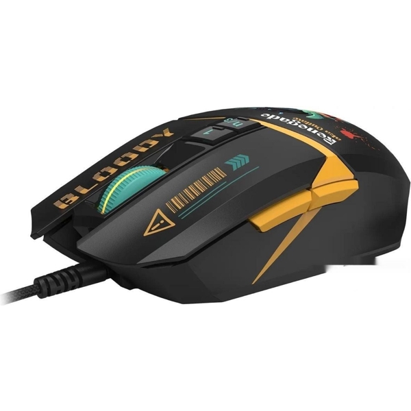 მაუსი A4tech W63 Bloody MAX, Wired, USB, RGB, Gaming Mouse, Renegade Midnight