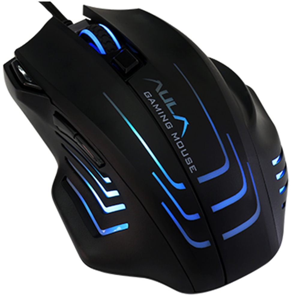 მაუსი Aula S18 Black-Rainbow, Wired, USB, Gaming Mouse, Black