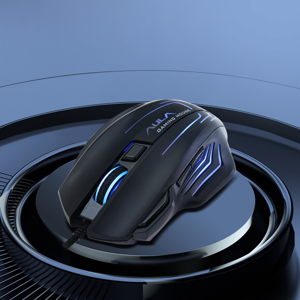 Gaming Mouse Aula S18 Black-Rainbow, Wired, USB, Black