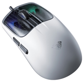 Mouse Aula SC560, Wireless, Bluetooth, USB, White