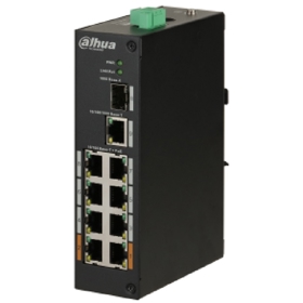სვიჩი Dahua DH-PFS3110-8ET-96, 6-Port, PoE+ Switch, Black