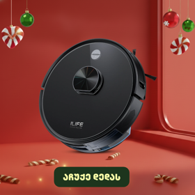 Ilife A20, Laser Navigation Robotic Vacuum & Mop with APP Control, Black