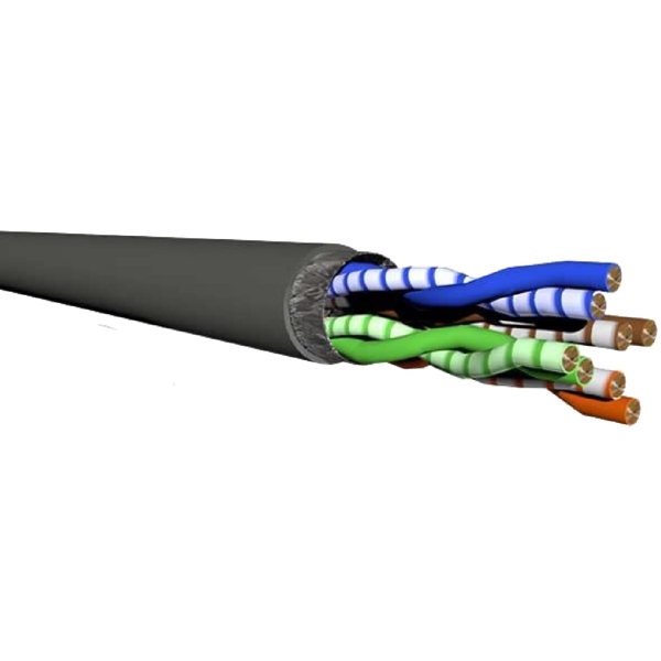 ქსელის კაბელი Draka DRAKA-Cat5e-FTP-PE-500M, 500m, Lan Cable, Black