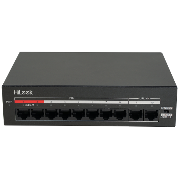 PoE+ Switch HiLook NS-0110MP-60, 8Port, Black