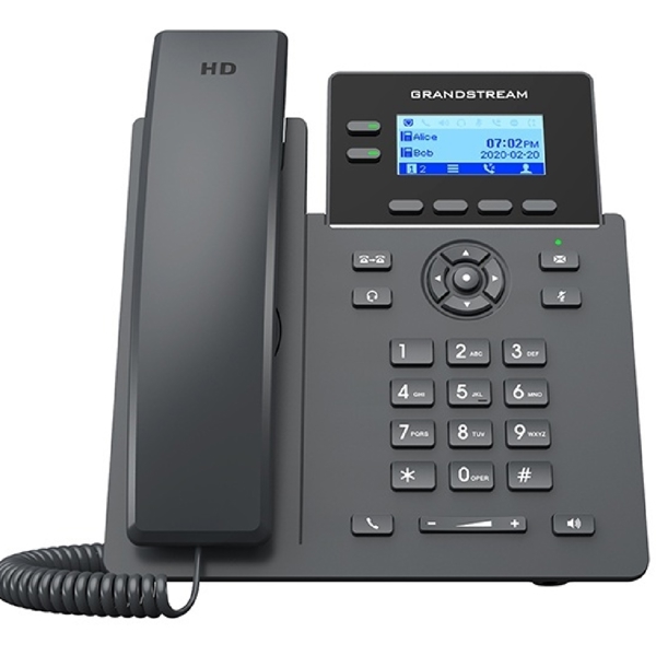 IP Phone Grandstream GRP2602G, POE, 4 SIP, 2Line, Black