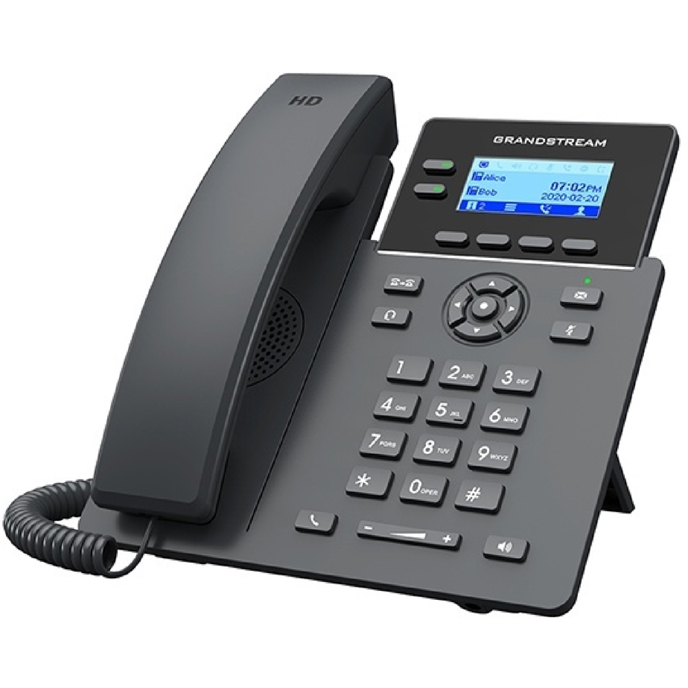 IP ტელეფონი Grandstream GRP2602G, IP Phone, POE, 4 SIP, 2Line, Black
