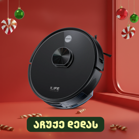 Ilife A20, Laser Navigation Robotic Vacuum & Mop with APP Control, Black