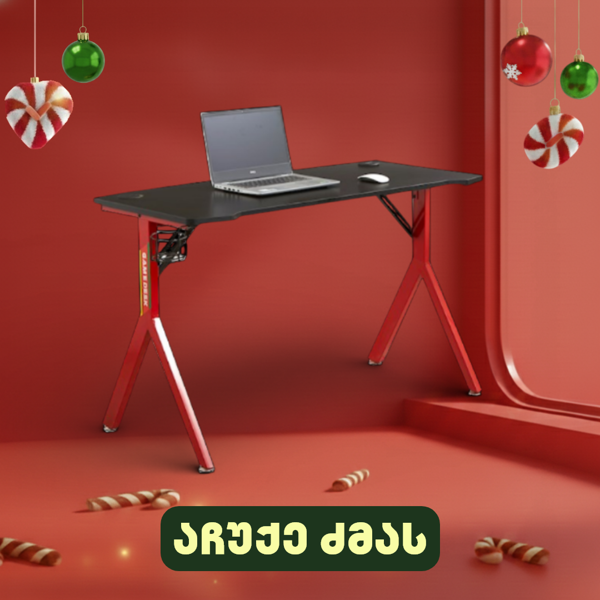 ALLX TE-Y18, Gaming Desk, Red/Black