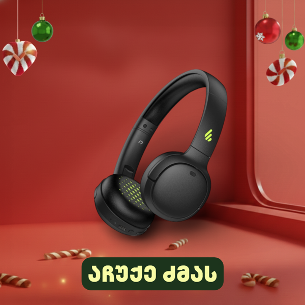ყურსასმენი Edifier WH500, Headset, Wireless, Bluetooth, Black