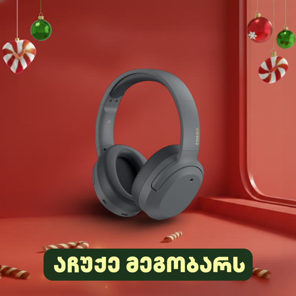 ყურსასმენი Edifier W820NB Plus, Headset, Wireless, Bluetooth, Gray