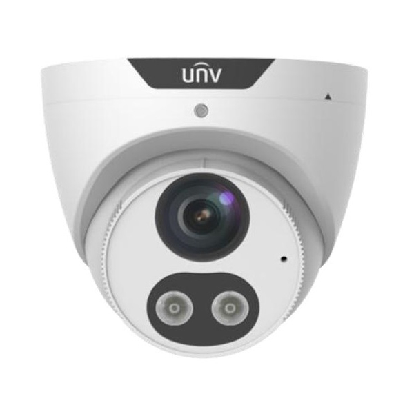 HD Intelligent Light and Audible Warning Fixed Eyeball Network Camera Uniview IPC3614SB-ADF28KMC-I0, 4MP, White