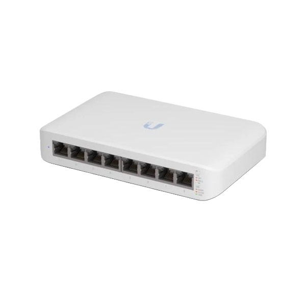 სვიჩი Ubiquiti USW-Lite-8-POE-EU UniFi Lite, 8-Port Gigabit, PoE+ Switch, White