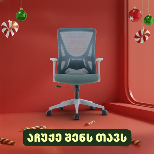 ALLX MS-2215M-2, Office Chair, Gray