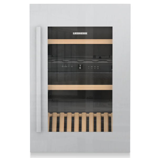 ჩასაშენებელი ღვინის მაცივარი Liebherr EWTdf 1653 Vinidor, 97L, G, 32Db, Built-in Wine Refrigerator, Silver