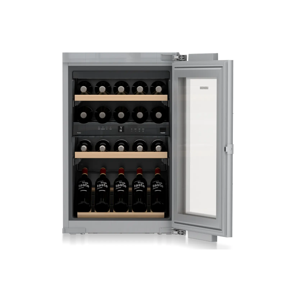 Built-in Wine Refrigerator Liebherr EWTdf 1653 Vinidor, 97L, G, 32Db, Silver