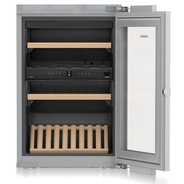 ჩასაშენებელი ღვინის მაცივარი Liebherr EWTdf 1653 Vinidor, 97L, G, 32Db, Built-in Wine Refrigerator, Silver