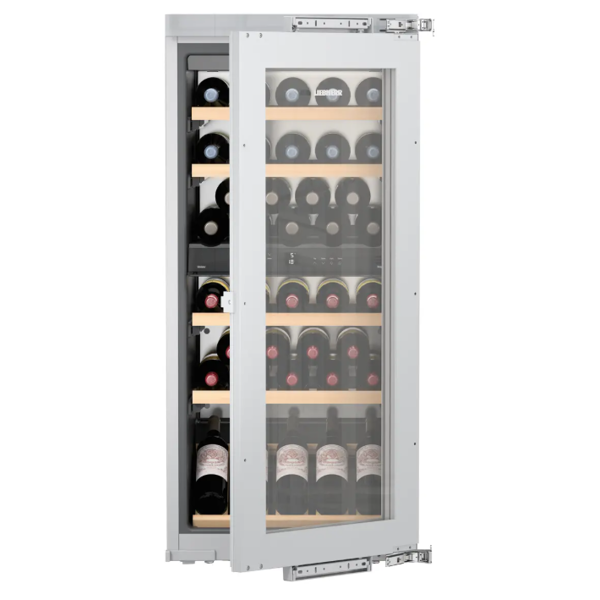 ჩასაშენებელი ღვინის მაცივარი Liebherr EWTdf 2353 Vinidor, 159L, G, 32Db, Built-in Wine Refrigerator, Silver