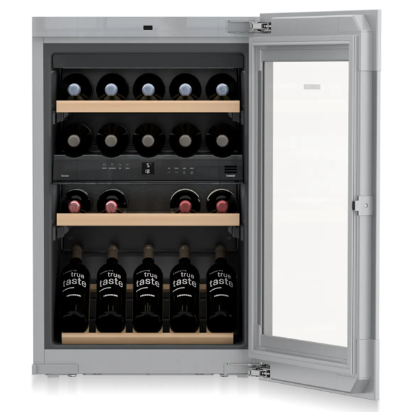 ჩასაშენებელი ღვინის მაცივარი Liebherr EWTgb 1683 Vinidor, 105L, G, 32Db, Built-in Wine Refrigerator, Silver/Black