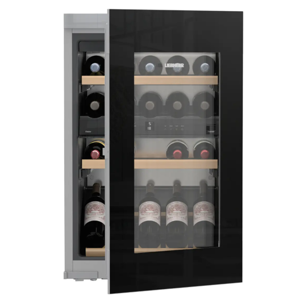 ჩასაშენებელი ღვინის მაცივარი Liebherr EWTgb 1683 Vinidor, 105L, G, 32Db, Built-in Wine Refrigerator, Silver/Black