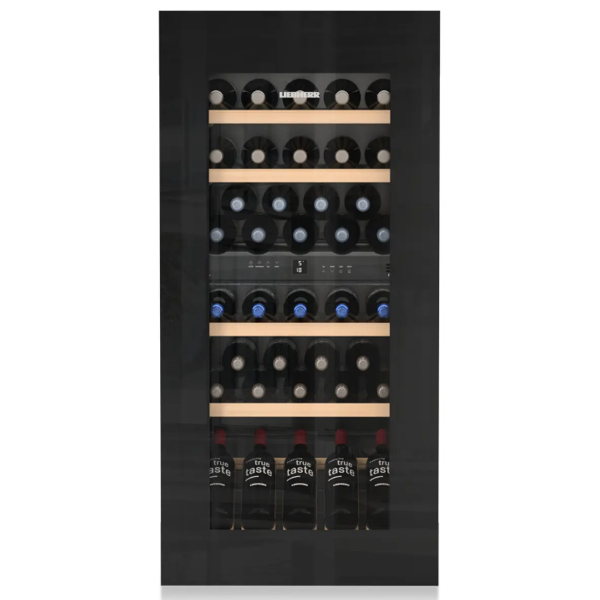 ჩასაშენებელი ღვინის მაცივარი Liebherr EWTgb 2383 Vinidor, 171L, G, 31Db, Built-in Wine Refrigerator, Silver/Black
