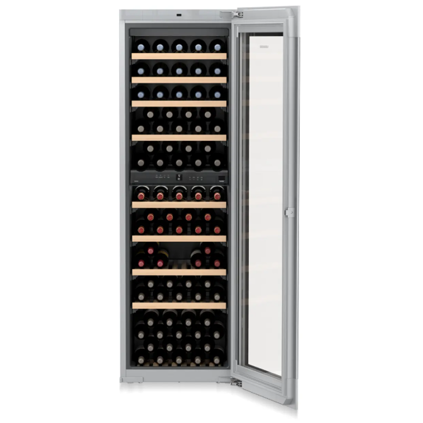 ჩასაშენებელი ღვინის მაცივარი Liebherr EWTgb 3583 Vinidor, 276L, G, 32Db, Built-in Wine Refrigerator, Silver/Black
