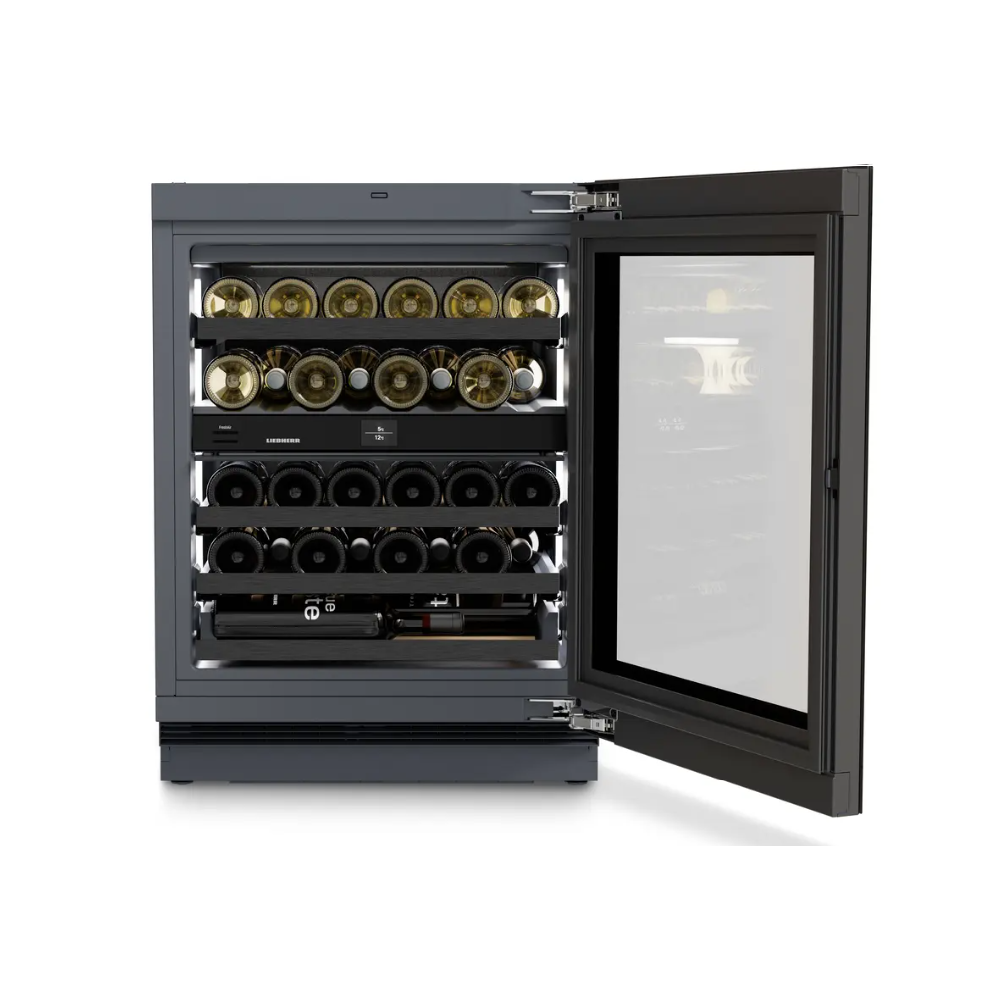 Built-in Wine Refrigerator Liebherr UWgbi 3682 Vinidor Selection, 95L, E, 32Db, Black
