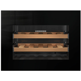 ჩასაშენებელი ღვინის მაცივარი Liebherr WKEgb 582 GrandCru, 47L, G, 32Db, Built-in Wine Refrigerator, Black