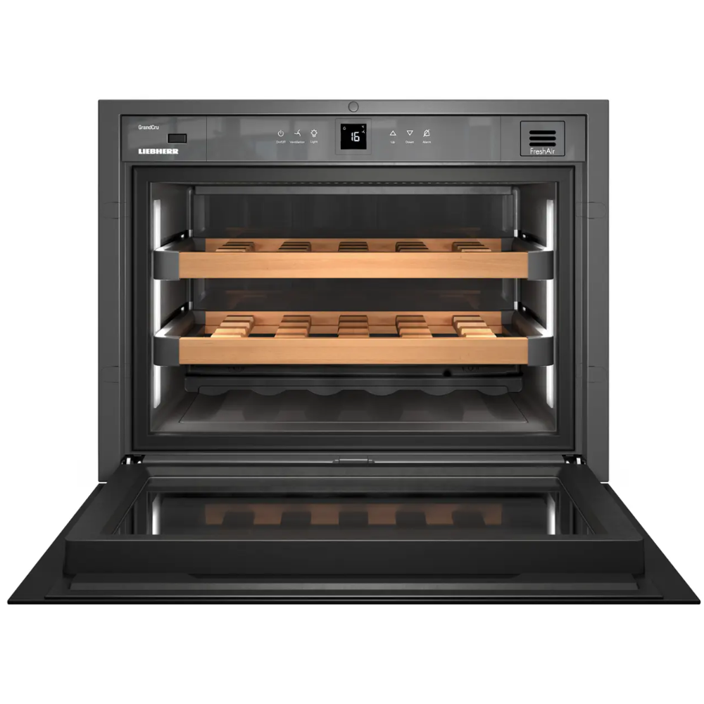 Built-in Wine Refrigerator Liebherr WKEgb 582 GrandCru, 47L, G, 32Db, Black