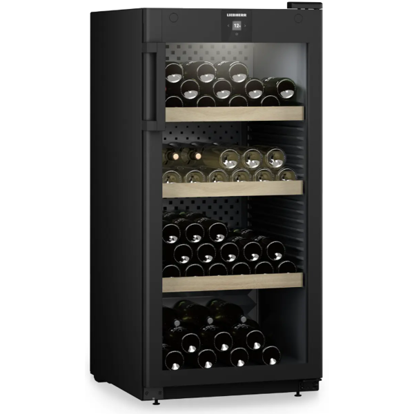 ღვინის მაცივარი Liebherr WPbl 4201 GrandCru, 272L, E, 38Db, Wine Refrigerator, Black
