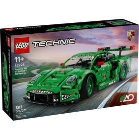 ასაწყობი კონსტრუქცია Lego 42224 Technic, Porsche 911 GT3 R REXY AO Racing Car, Prefabricated Construction, Green