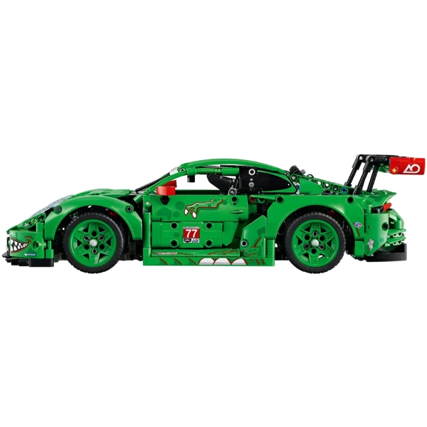 ასაწყობი კონსტრუქცია Lego 42224 Technic, Porsche 911 GT3 R REXY AO Racing Car, Prefabricated Construction, Green