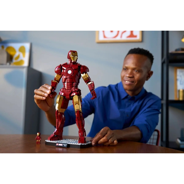 ასაწყობი კონსტრუქცია Lego 76344 Constructor Iron Man Mark 3 Collectors, Prefabricated Construction, Red