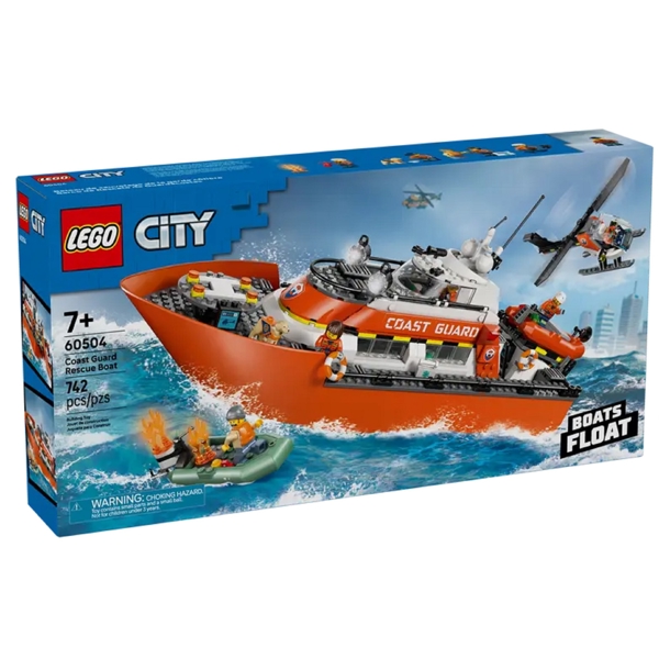 ასაწყობი კონსტრუქცია Lego 60504 Coast Guard Rescue Boat & Helicopter, Prefabricated Construction