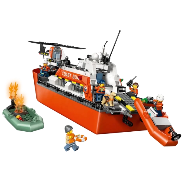 ასაწყობი კონსტრუქცია Lego 60504 Coast Guard Rescue Boat & Helicopter, Prefabricated Construction