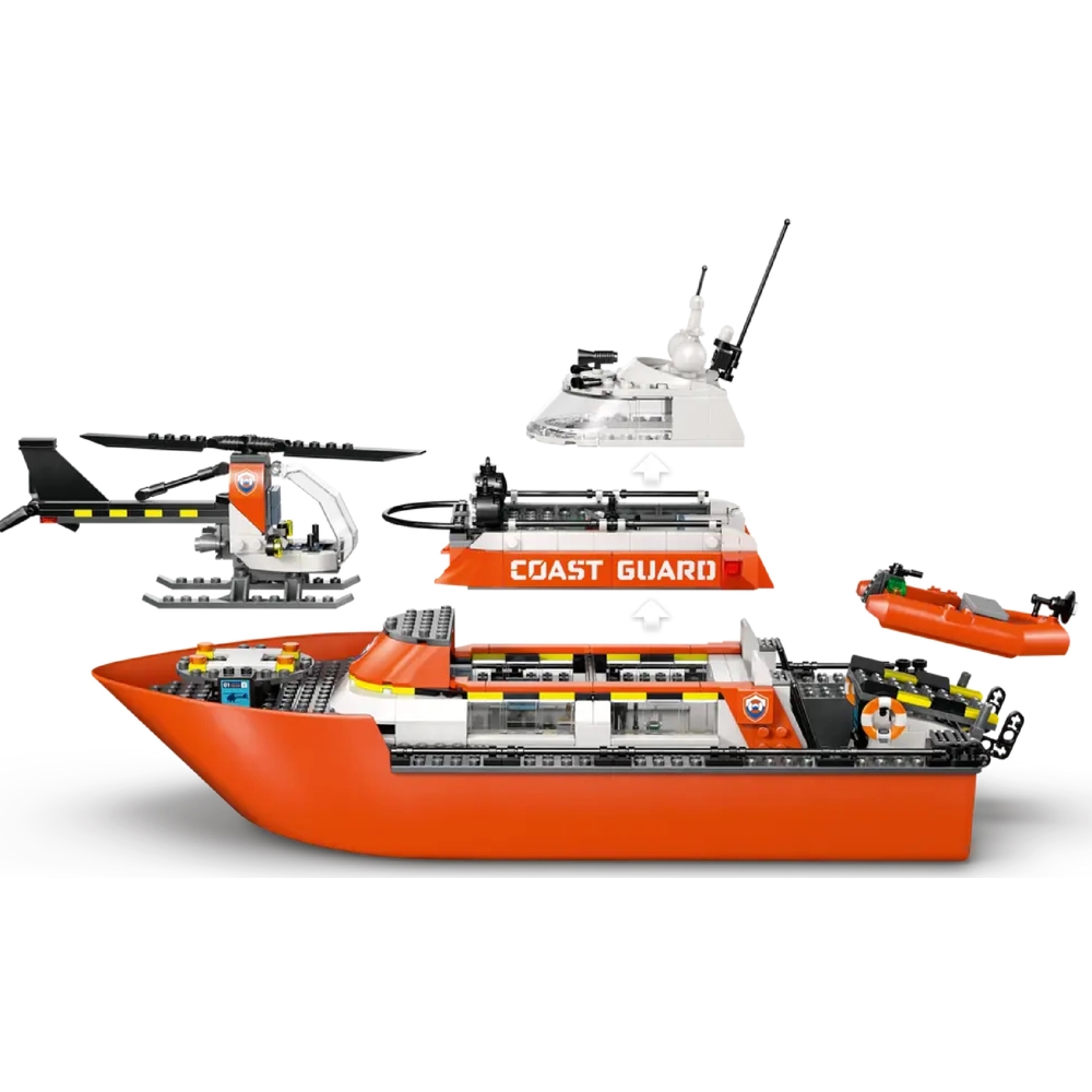 Prefabricated Construction Lego 60504 Coast Guard Rescue Boat & Helicopter